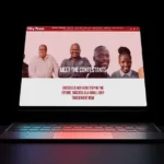 Laptop showing the City Press/Absa Money Makeover Challenge campaign